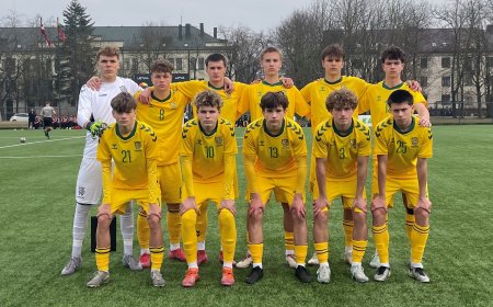 Vaikinų U16 rinktinė Kaune su latviais išsiskyrė taikiai