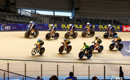 Europos treko čempionate – pirmieji Lietuvos jaunųjų dviratininkų startai elite