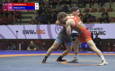 Rokas Čepauskas Europos imtynių U23 čempionate užėmė penktą vietą