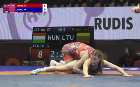 Europos imtynių U23 čempionate Inna Alimova užėmė penktą vietą