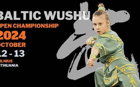 Spalio 12-13 d. Vilniuje vyks atviras Baltijos ušu (kung fu) čempionatas 2024