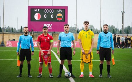 U18 rinktinė išvykoje antru bandymu nugalėjo Maltos futbolininkus