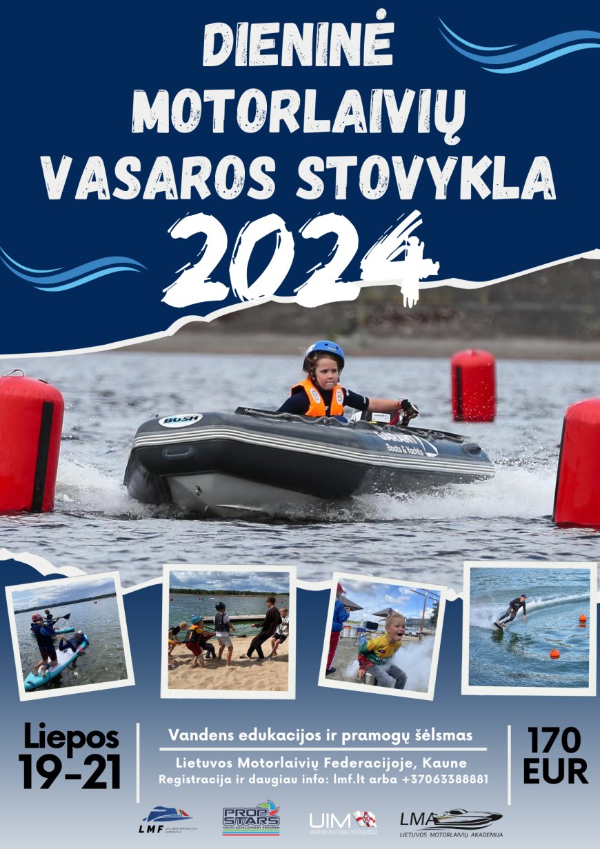 Kviečiame į Lietuvos Motorlaivių Akademijos vaikų dieninę stovyklą!