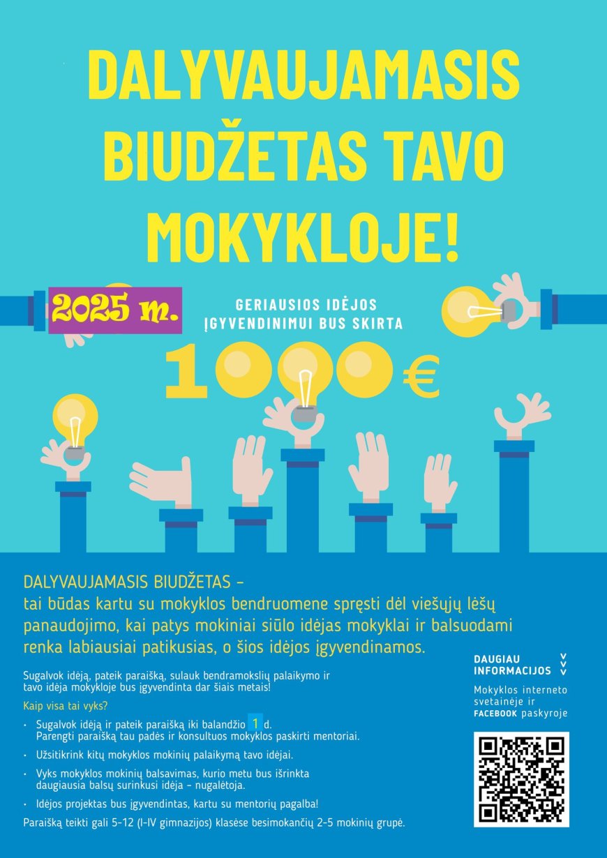 Lazdijų rajono savivaldybės mokyklų mokinių dalyvaujamasis biudžetas