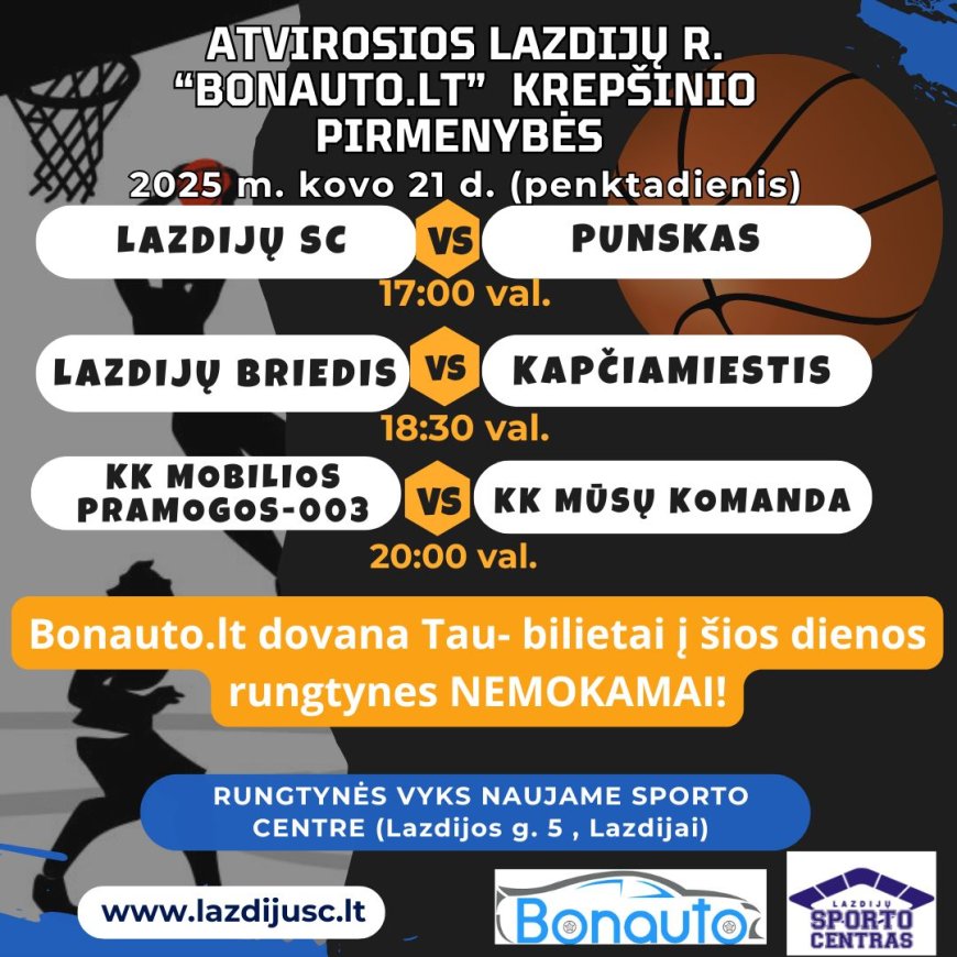 Atvirosios Lazdijų r. Bonauto.lt krepšinio pirmenybės