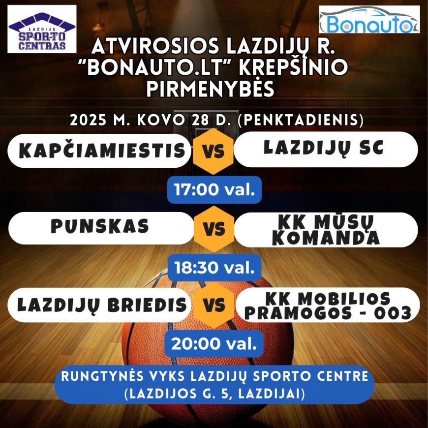 Lazdijų rajono atvirosios Bonauto.lt krepšinio pirmenybės