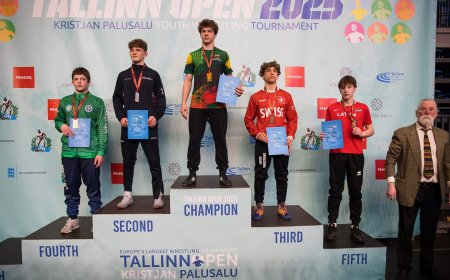 Šlovės valanda – Elvinas Žakaitis tapo tarptautinio imtynių turnyro „Tallinn Open” nugalėtoju!