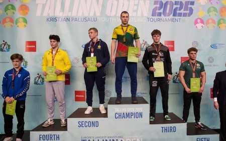 Julius Gikaras graikų-romėnų imtynių turnyre Taline iškovojo aukso medalį!