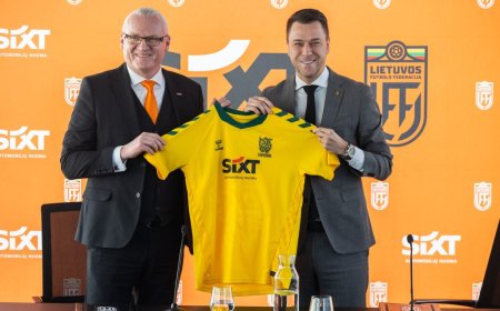 Pasirašyta bendradarbiavimo sutartis tarp LFF bei automobilių nuomos kompanijos SIXT