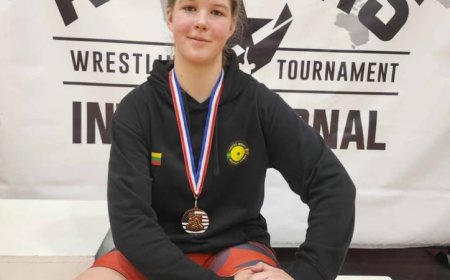 Evija Juciūtė – tarptautinio imtynių turnyro JAV prizininkė