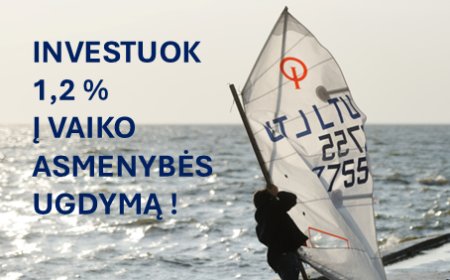 - Kurkime drąsią, laisvą, savarankišką ateitį – skirkime 1,2% jauniesiems buriuotojams