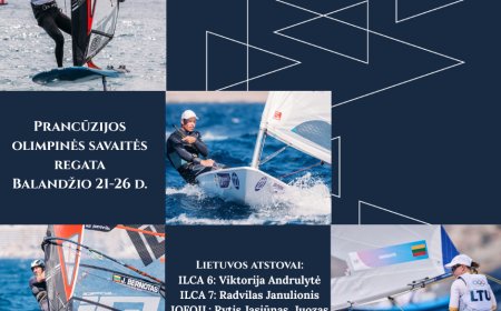 - Olimpinių klasių buriuotojai Velykas pasitinka lenktynių distancijoje Prancūzijoje