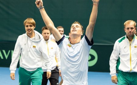 Lietuvos ir Benino teniso rinktinės raketes sukryžiuos Vilniuje