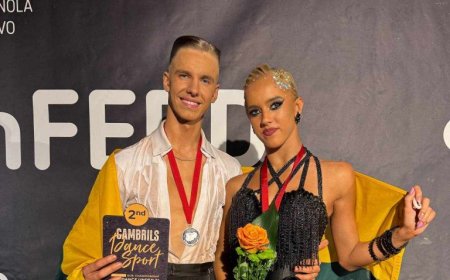 K. Mlinskas ir L. Rudnickaitė – antrąkart tapo U21 Europos 10-ies šokių vicečempionais