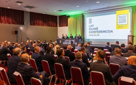 LFF eilinėje Konferencijoje – naujosios strategijos patvirtinimas bei LFF garbės prezidento vardo suteikimas legendiniam treneriui