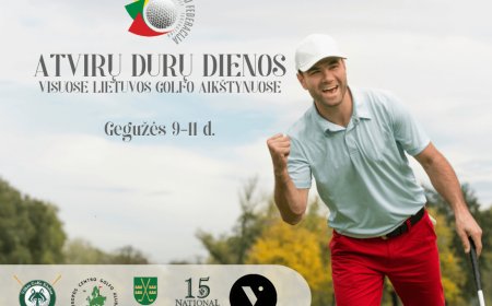 Atvirų durų dienos Lietuvos golfo aikštynuose