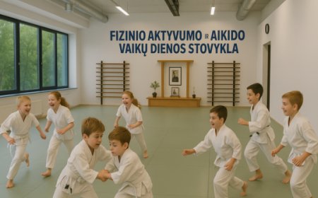 Kviečiame Jūsų vaikus į fizinio aktyvumo ir aikido dienos stovyklą!