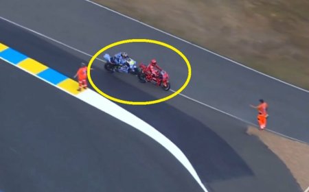 Prancūzijos „MotoGP“ sprinte – jauno talento avarija su Marcu Marquezu po Quartararo kovos dėl podiumo