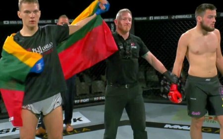 Klaipėdietis Tadd Ilgas Danijoje per 66 sekundes iškovojo užtikrintą pergalę MMA turnyre