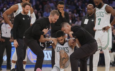 Smūgis „Celtics“ – J.Tatumui nuplyšo Achilo sausgyslė