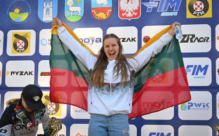 Adrija Skudutytė triumfuoja Europos motokroso čempionate