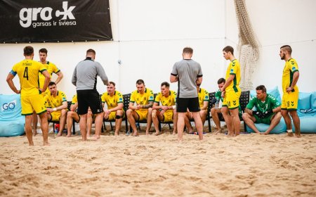 Paplūdimio futbolo rinktinės laukia kovos Europos paplūdimio futbolo lygos B divizione
