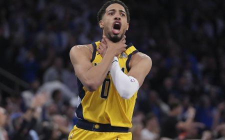 Haliburtono šou Niujorke: „Pacers“ dramatiškai išplėšė pergalę prieš „Knicks“