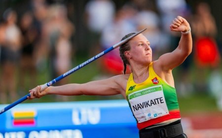 Orinta Navikaitė triumfavo Birutės Kalėdienės taurės ieties metimo varžybose Kaune