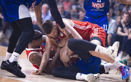 Drama Podgoricoje: sustabdytos rungtynės, mėtyti varžtai, į susistumdymą įsivėlęs R.Giedraitis