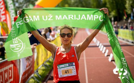 „Bėgam už Marijampolę“ renginyje – Jakševičiaus, Jegelevičiūtės pergalės ir mero startas