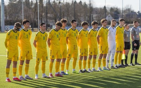 Vaikinų U21 rinktinė Lietuvoje sužais dvejas kontrolines rungtynes