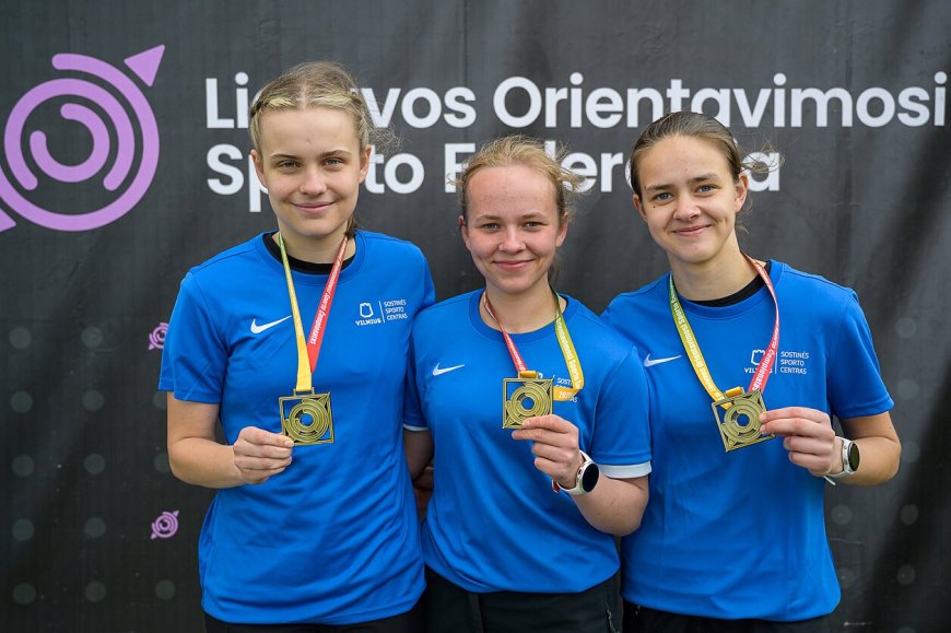 Jaunosios sostinės orientacininkės pasiekė istorinę pergalę Lietuvos čempionate