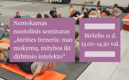 VDU nemokamas nuotolinis seminaras treneriams