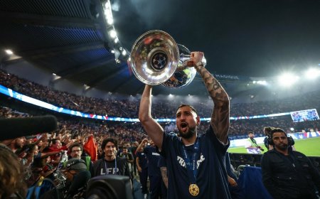 Gianluigi Donnarumma svarsto ateitį PSG: ar vartininkas paliks klubą po Čempionų lygos triumfo?