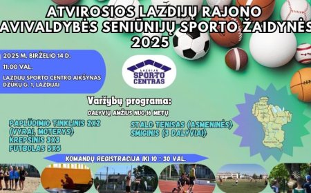 Atviros Lazdijų rajono savivaldybės seniūnijų sporto žaidynės 2025