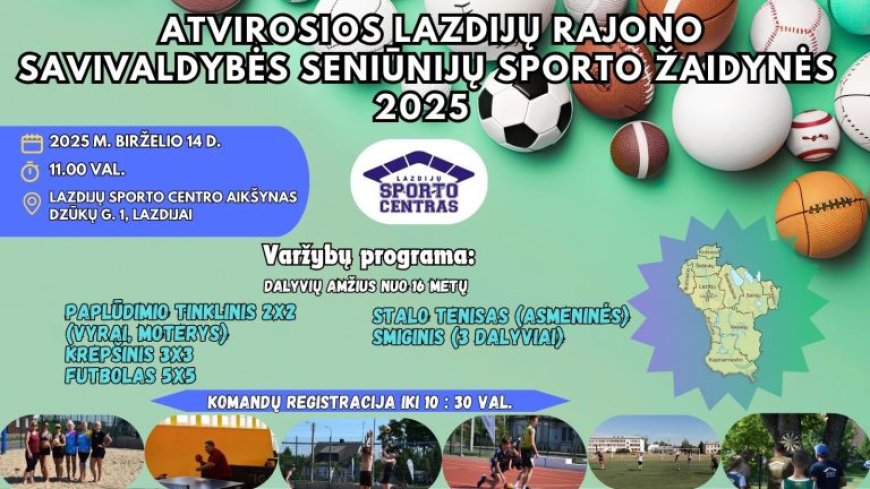 Atviros Lazdijų rajono savivaldybės seniūnijų sporto žaidynės 2025