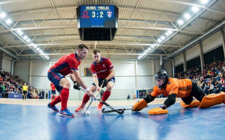 Intriguojančios 2025 m. Vilniaus Vyrų Uždarų Patalpų žolės riedulio Čempionato Finalinės Kovos Jau Šiandien!